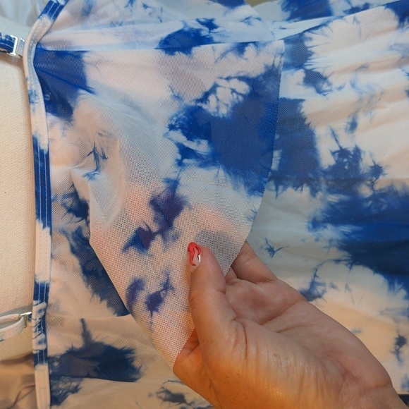 TIE DYE TWO-PIECE TANKINI SWIM DRESS 4XL 4th Of July Ready! - Picture 8 of 16